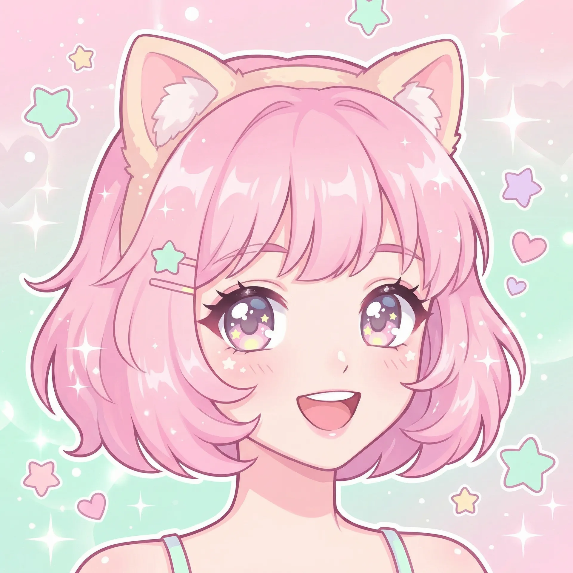 粉色猫咪 - 一条龙开服 人气女神
